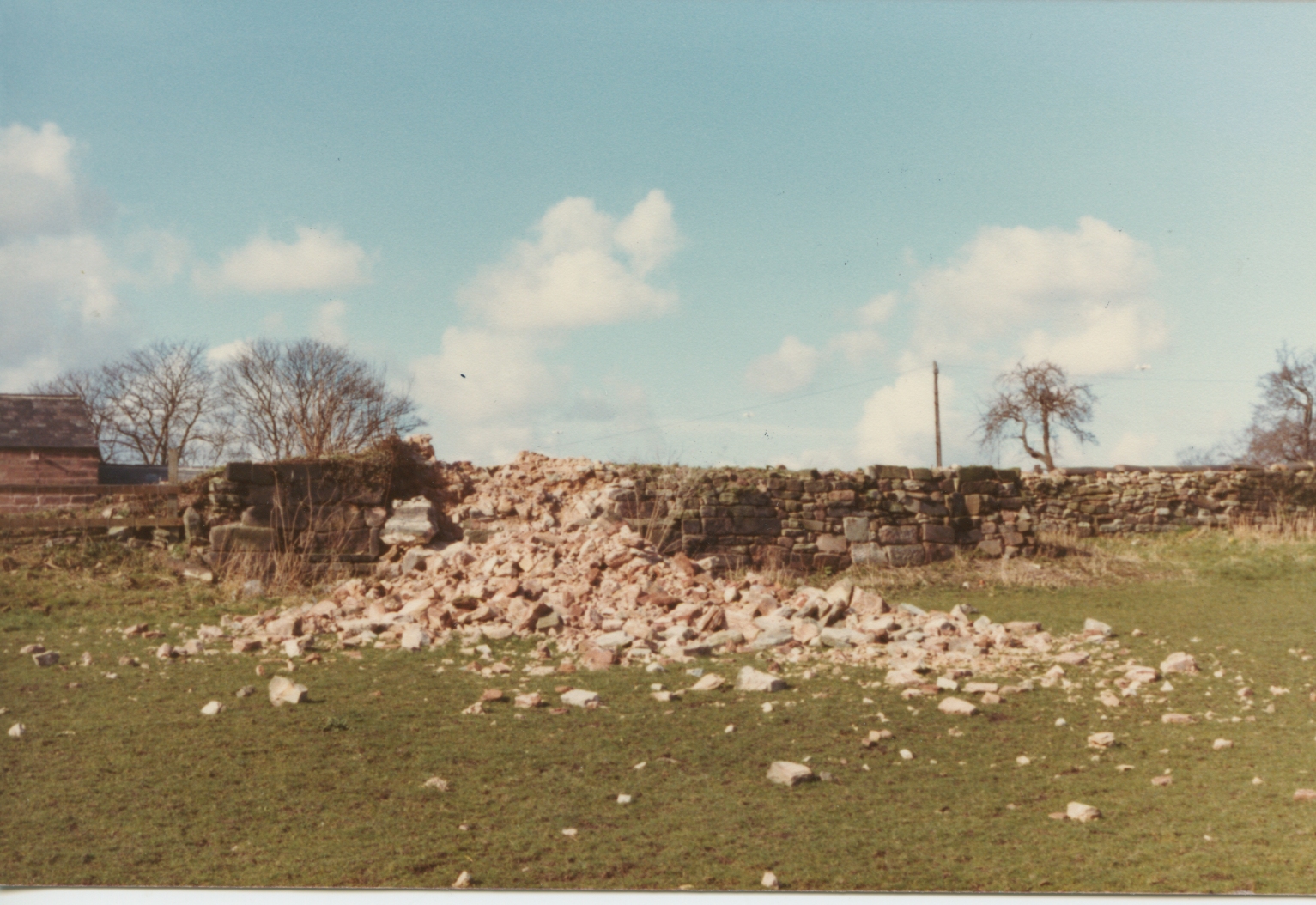 Wall fallen